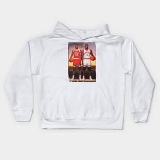 Stacey Augmon and Larry Johnson 1991 Kids Hoodie